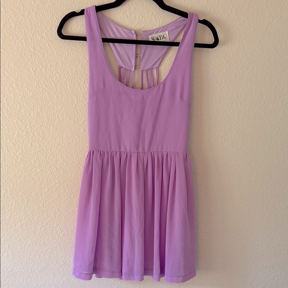 Sabo Skirt Neon Lilac Soft Mini Dress